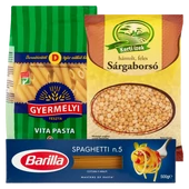 Tészta, rizs, hüvelyesek