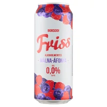 Borsodi Friss alkoholmentes dobozos 0,5 l málna-áfonya 0%