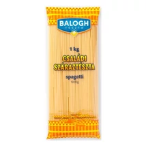 Balogh családi tojásnélküli száraztészta spagetti 1kg