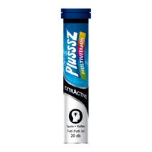 Plusssz Multivitamin+ExtrActive tutti-frutti ízű étrend-kiegészítő pezsgőtabletta 86 g