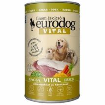 Eurodog vital kacsás kutyakonzerv 1240 g