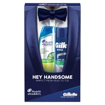 Head & Shoulders Deep Cleanse Sampon 300ml és Gillette Soothing Borotvazselé 200ml ajándékcsomag