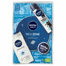 Nivea Men Zone ajándékcsomagok Men Sensitive tusfürdő 250 ml + Men Black & White Invisible Fresh izzdásgátló 150 ml + Men Creme univerzális krém 30 ml