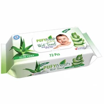 Pufy Fresh Care nedves törlőkendő 72 db aloe vera