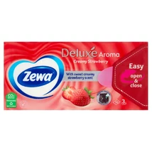 Zewa Deluxe Creamy Strawberry illatosított papírzsebkendő 3 rétegű 90 db