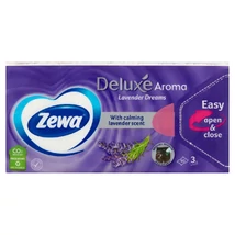 Zewa Deluxe Lavender Dreams illatosított papírzsebkendő 3 rétegű 90 db