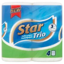 Star trio 3 rétegű 4 tekercses WC papír