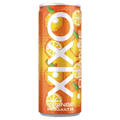 XIXO Orange narancsízű, csökkentett energia- és cukortartalmú szénsavas üdítőital 250 ml
