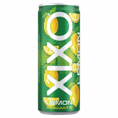 XIXO Lemon citromízű szénsavas üdítőital cukorral és édesítőszerrel 250 ml