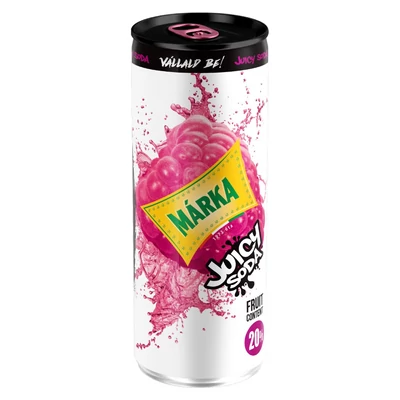 Márka juicy soda málna 0,25 l