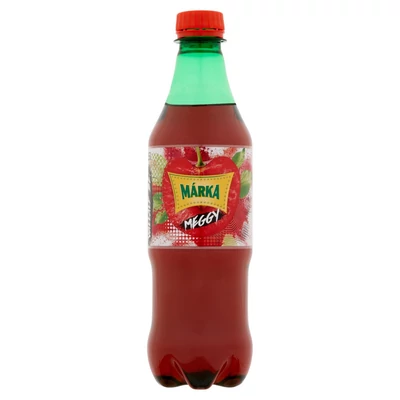 Márka meggy szénsavas üdítőital cukorral és édesítőszerrel 0,5 l (DRS)