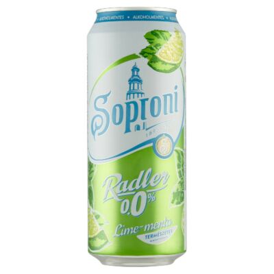 Soproni Radler lime-mentás alkoholmentes sörital 0,5 l