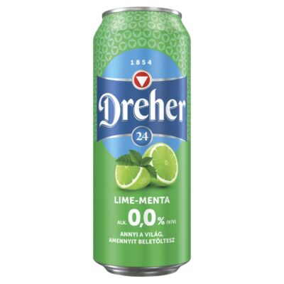 Dreher 24 alkoholmentes világos sör és lime- menta ízű ital keveréke 0,5 l