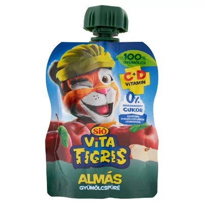 Sió Vitatigris alma alapú gyümölcspüré 100% 90 g