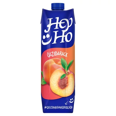 Hey-Ho őszibarack gyümölcsital cukorral és édesítőszerrel 1 l