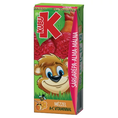 Kubu sárgarépa-alma-málna ital 40% 0,2L