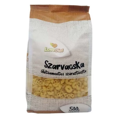 Love diet gluténmentes tészta szarvacska 500 g