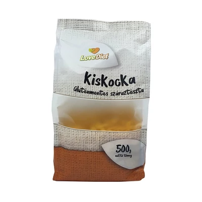 TESZTA LOVE DIET GLUTENMENTES 500.GR KIS KOCKA