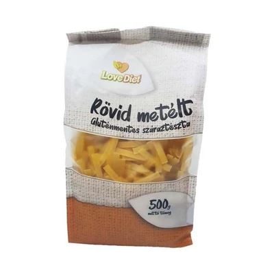 Love Diet gluténmentes rövid metélt tészta 500 g