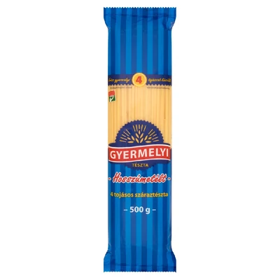 Gyermelyi hosszúmetélt 4 tojásos száraztészta 500 g