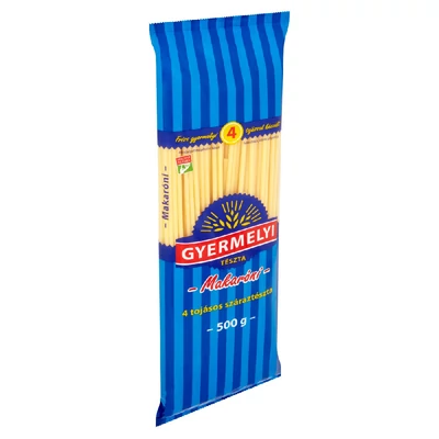 Gyermelyi makaróni 4 tojásos száraztészta 500 g