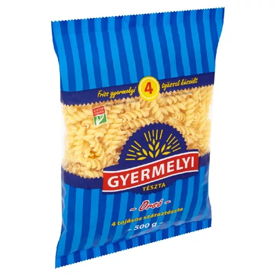 Gyermelyi orsó 4 tojásos száraztészta 500 g