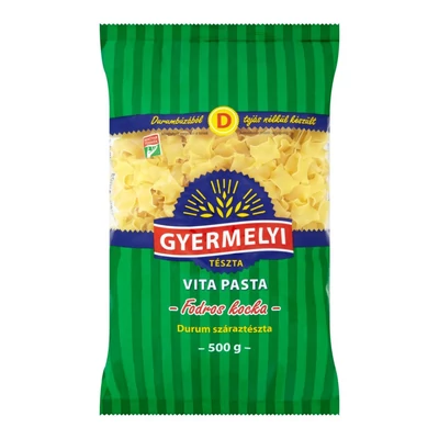 Gyermelyi Vita Pasta durum tészta fodros kocka 500g