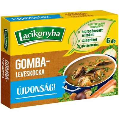 LACIKONYHA KOCKA 60.GR KEVESEBB SOVAL GOMBALEVES