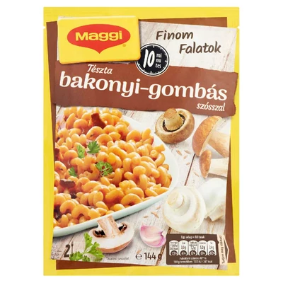 MAGGI FINOM FALATOK 144.GR TESZTA BAKONYI GOMBAS SZOSSZAL
