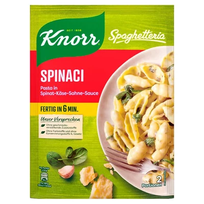 Knorr spaghetteria spenótos-sajtos-tejszínes 160 g