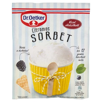 Dr. Oetker sorbet citromos 108g