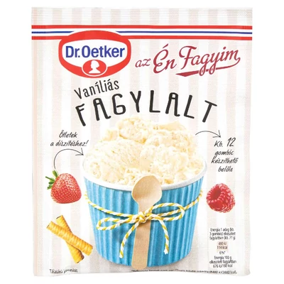 Dr. Oetker fagylaltpor vaniliás 82g