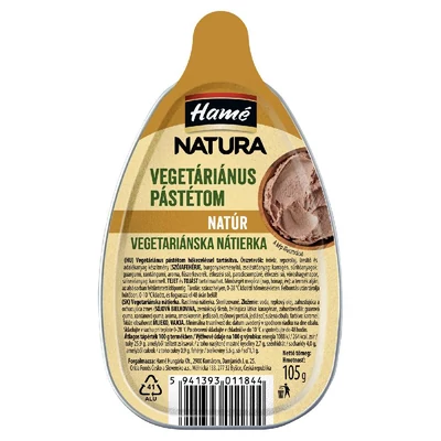 Hame pástétom vegetáriánus natura 105 g