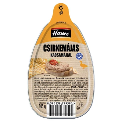 Hamé csirkemájas kacsamájjal 105 g