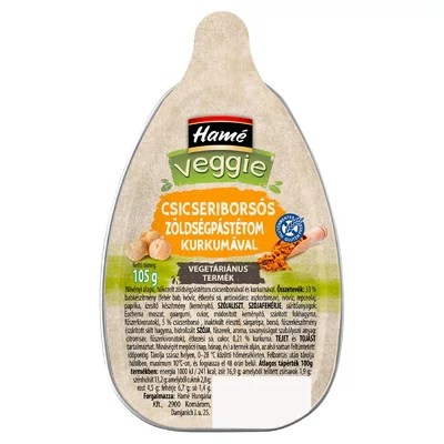 Hame pástétom zöldséges csicseriborsós kurkuma 105 g