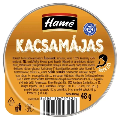 Hamé kacsamájas 48g