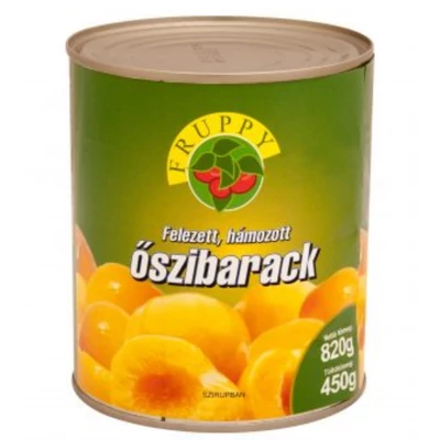 FRUPPY felezett őszibarack befőtt 820 g