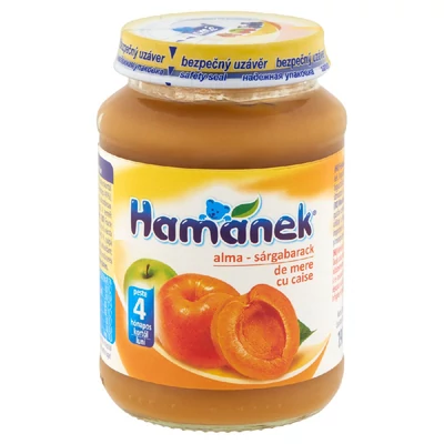Hamanek alma-sárgabarack bébidesszert 4 hónapos kortól 190 g