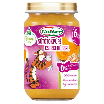 Univer bébiétel sütőtökpüré csirkehússal 6 hónapos kortól 163 g