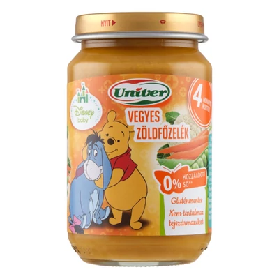 Univer Bébiétel vegyes zöldségfőzelék ízesítéssel 4 hónapos kortól 163 g
