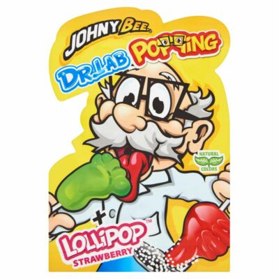 Johny Bee Dr. Lab Popping Candy and Lollipop 13 g