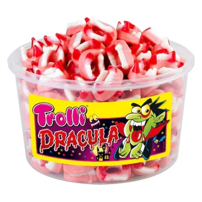 Trolli gumicukor 1 kg drakulafog