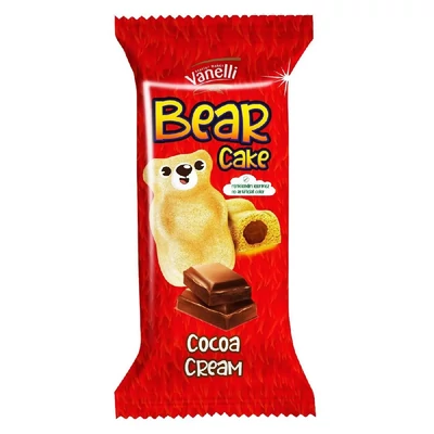 Piskóta vanelli bear cake cocoa 40.gr