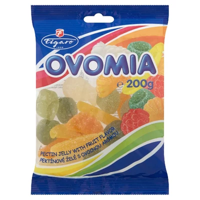 Ovomia cukorka 200g gyümölcs zselés