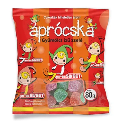 Aprócska cukorka zselé 80 g