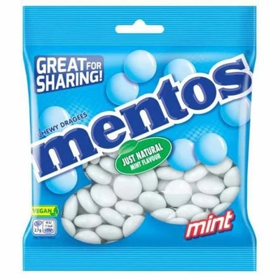 MENTOS CUKORKA TASAKOS 150.GR MINT