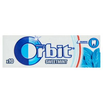 Orbit Sweetmint mentaízű cukormentes rágógumi édesítőszerrel 10 db 14 g