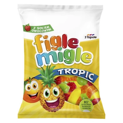 Figle Migle gumicukor Tropic 150 g