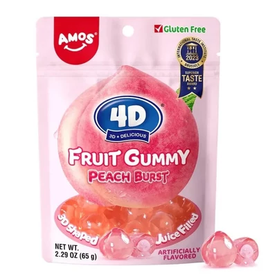 AMOS 4D GUMMY 65.GR PEACH