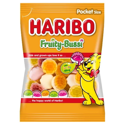 Haribo gumicukor fruity bussi 100 g